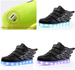 img 2 attached to 👟 KARKEIN Rechargeable Flashing Sneakers for Toddler Girls: Shoes & Athletics