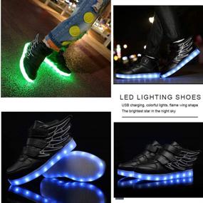 img 3 attached to 👟 KARKEIN Rechargeable Flashing Sneakers for Toddler Girls: Shoes & Athletics