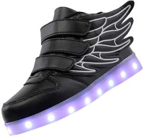 img 4 attached to 👟 KARKEIN Rechargeable Flashing Sneakers for Toddler Girls: Shoes & Athletics