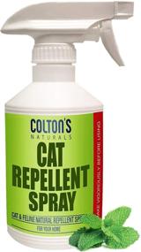 img 4 attached to 🐱 Organic & Natural Cat Repellent Spray for Indoor & Outdoor Use - 32 OZ