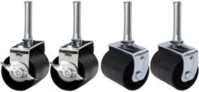 img 1 attached to Enhance Mobility and Stability with Khome Heavy Caster Wheels Locking