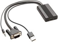 syba vga в hdmi конвертер: отображение изображения компьютера, фильмов и игр на телевизоре и проекторе - sd-ada31040 логотип