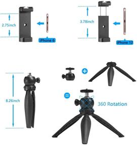 img 1 attached to 🎥 FULAIM Smartphone Video Microphone Kit - Shotgun Mic Rig with Phone Holder Tripod - Compatible with iPhone Xs Max, 11 Pro, 8 Plus, 7, Samsung, Huawei, and More - Ideal for TikTok, YouTube, Vlogging