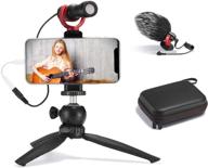 🎥 fulaim smartphone video microphone kit - shotgun mic rig with phone holder tripod - compatible with iphone xs max, 11 pro, 8 plus, 7, samsung, huawei, and more - ideal for tiktok, youtube, vlogging logo