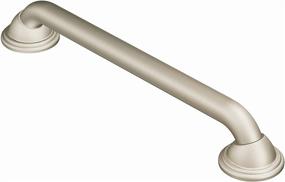 img 3 attached to 🏠 Moen LR8724D2BN Home Care 24-Inch Designer Stainless Steel Grab Bar: Effortless Safety in Brushed Nickel