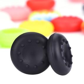 img 1 attached to 🎮 20 Pcs Multi-color Silicone Thumb Grips Caps - Protection and Compatibility for Xbox & PlayStation Controllers