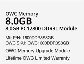 img 3 attached to 🚀 OWC 8GB модуль памяти PC3-12800 DDR3L 1600 МГц SO-DIMM 204 контакта CL11 для обновления iMac, Mac Mini и MacBook Pro - совместим и оптимизирован для высокой производительности