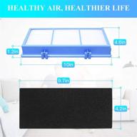 🌬️ holmes air purifier aer1 series total air hepa type filter hapf30at replacement with 2 hepa + 4 activated carbon booster pre filter - ideal for hapf30at and hap242-nuc pre filter replacement логотип