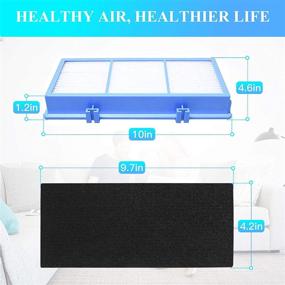 img 4 attached to 🌬️ Holmes Air Purifier AER1 Series Total Air HEPA Type Filter HAPF30AT Replacement with 2 HEPA + 4 Activated Carbon Booster Pre Filter - Ideal for HAPF30AT and HAP242-NUC Pre Filter Replacement