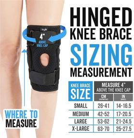 img 3 attached to 🦵 Hinged Knee Brace - Support for Swollen ACL, Tendon, Ligament, and Meniscus Injuries in Men and Women