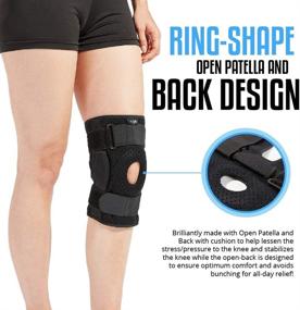 img 1 attached to 🦵 Hinged Knee Brace - Support for Swollen ACL, Tendon, Ligament, and Meniscus Injuries in Men and Women