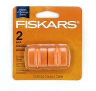 🔪 fiskars 195960-1001 style g orange trimmer cutting replacement blades logo