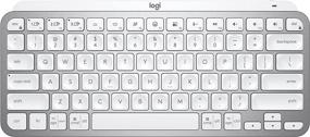 img 4 attached to Logitech MX Keys Mini - Compact Bluetooth Keyboard, Backlit, USB-C, Pale Gray, Suitable for Apple macOS, iOS, Windows, Linux, Android - Metal Build