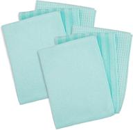 🧼 clean mama aqua microfiber kitchen cleaning towels set of 6, multi-purpose textured towels for cleaning, polishing, scrubbing, and more logo