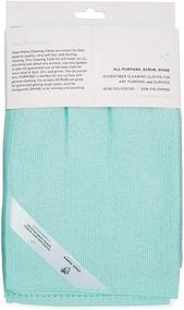 img 1 attached to 🧼 CLEAN MAMA Aqua Microfiber Kitchen Cleaning Towels Set of 6, Multi-purpose Textured Towels for Cleaning, Polishing, Scrubbing, and More