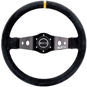 img 1 attached to 🔥 Sparco 015R215CSN Suede Steering Wheel: Premium Performance and Stylish Design