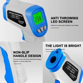 img 3 attached to 🌡️ BTMETER BT-981B Digital Infrared Thermometer: Non-Contact HVAC IR Temperature Gun, -50℃ to 450℃ (-58 to 842℉) with Backlight, Data Hold, and Temp Heat Gauge