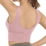 🏋️ wanoss comfortable longline wireless sports bras for women - padded tank top ideal for workout, gym, and yoga логотип