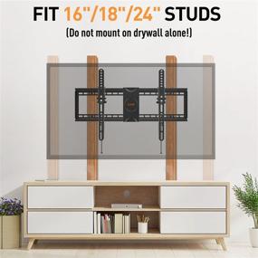 img 2 attached to 📺 Tilting TV Wall Mount: Low Profile Universal Bracket for 37-70 Inch LED LCD OLED Flat Screen TVs, Large Tilt TV Mount - Fits 16”, 18”, 24” Studs, Maximum VESA 600x400mm - Supports up to 110 lbs - ELIVED