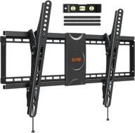 📺 tilting tv wall mount: low profile universal bracket for 37-70 inch led lcd oled flat screen tvs, large tilt tv mount - fits 16”, 18”, 24” studs, maximum vesa 600x400mm - supports up to 110 lbs - elived logo