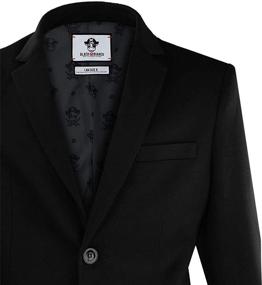 img 3 attached to 🧥 Stylish Black Bianco Blazer Jacket for Boys' Suits & Sport Coats: Perfect Blend of Elegance and Comfort