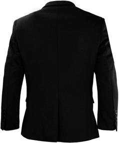 img 2 attached to 🧥 Stylish Black Bianco Blazer Jacket for Boys' Suits & Sport Coats: Perfect Blend of Elegance and Comfort