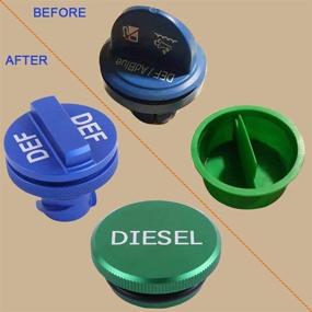 img 1 attached to 🔋 Dodge Choolo Billet Aluminum Fuel Cap Combo Pack: Enhance Your RAM 1500 2500 3500 Truck's Fueling Performance (2013-2020) with Easy Grip Design and Magnetic Feature
