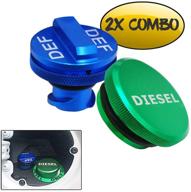 🔋 dodge choolo billet aluminum fuel cap combo pack: enhance your ram 1500 2500 3500 truck's fueling performance (2013-2020) with easy grip design and magnetic feature logo