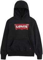 levis batwing pullover hoodie black boys' clothing in fashion hoodies & sweatshirts logo