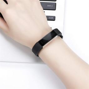 img 1 attached to Compatible Replacement Fitbit Bracelet Wristbands Wearable Technology for Accessories