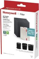 комплект запасных фильтров honeywell hepa air filter: предвырезанный угольный фильтр и предвырезанные предфильтры. логотип