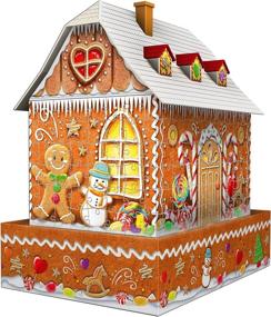 img 1 attached to 🎄 Ravensburger 11237 Christmas Gingerbread Lighting: A Festive Addition to Illuminate Your Holiday Decor