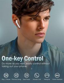 img 1 attached to Bluetooth Headphones Waterproof Earphones Canceling Cell Phones & Accessories for Accessories