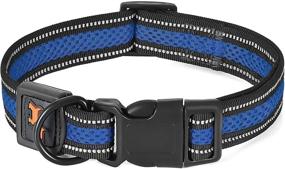 img 4 attached to Breathable Dog Collar: Reflective and Lightweight, Adjustable Nylon Outdoor Adventure Pet Collar – CBBPET Mesh Padded Design