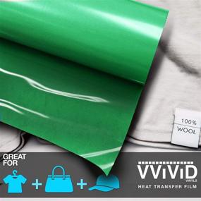 img 4 attached to 🔥 High-Quality VViViD Green Iron-on Heat Transfer Vinyl Film: 12" x 15ft Roll