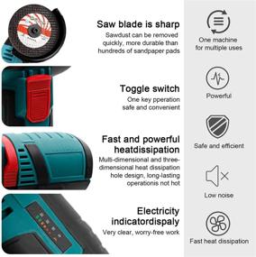 img 2 attached to 🔋 Batteries for KAKSEY Brushless Polishing Grinder