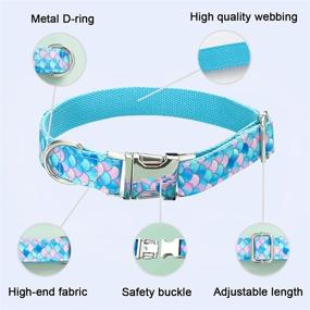 img 2 attached to 🐶 Adorable and Durable Dog Collar for Girl Dogs: Stylish and Secure Pet Collar for Puppies and Larger Breeds