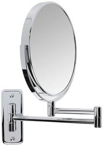 img 2 attached to 💄 Jerdon JP7808C 8-Inch Chrome Wall Mount Makeup Mirror - 8x Magnification & Sleek Design