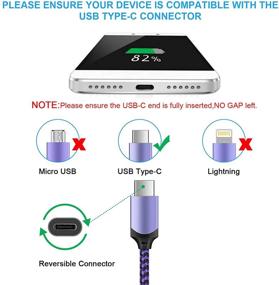 img 2 attached to 🔌 6FT/2.4A USB C Кабель Быстрая Зарядка (2 упаковки) Тип C Шнур Андроид Зарядное Устройство - Совместим с Samsung Galaxy S21 Ultra 5G, S20 FE, Note 20, A12, A32, A52, LG W41 Pro, Google Pixel 5, Motorola Moto G20