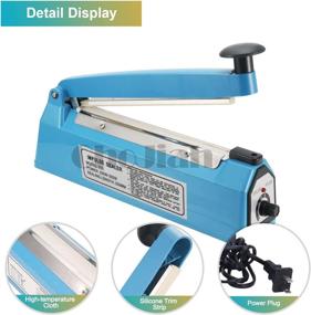 img 2 attached to New and Improved ChoJiah 8-inch Bag 🔥 Sealer Impulse Heat Sealing Machine with Bonus Repair Kit