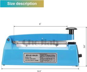 img 1 attached to New and Improved ChoJiah 8-inch Bag 🔥 Sealer Impulse Heat Sealing Machine with Bonus Repair Kit