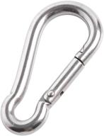 ⛰️ 304 stainless steel keychain carabiner clip set for backpack, key ring, camping, hiking gear - home master hardware логотип