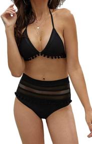 img 3 attached to 👙 Heymiss Women's Striped Swimsuit: Stylish Swimwear for Women - Clothing, Swimwear & Cover Ups