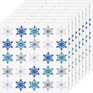 ❄️ christmas 3d snowflake stickers - 200 pieces diamond snowflake decoration stickers for holiday envelopes, winter crafts - 4 color options logo