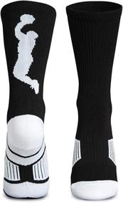 img 4 attached to ChalkTalk SPORTS Basketball Socks: Athletic Mid-Calf Woven Socks for Basketball Players in Various Colors