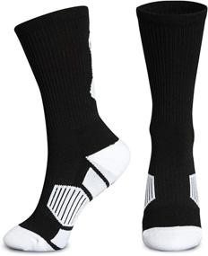 img 3 attached to ChalkTalk SPORTS Basketball Socks: Athletic Mid-Calf Woven Socks for Basketball Players in Various Colors