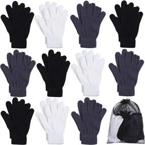 img 4 attached to Coobey Winter Gloves Stretchy Storage Men's Accessories