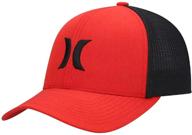 hurley textures flexfit baseball large x large sports & fitness logo