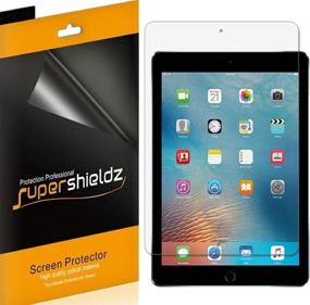 img 2 attached to Premium (4 Pack) Supershieldz High Definition Clear Screen Protector for iPad Pro 9.7 inch and iPad 9.7 inch (2018 and 2017)