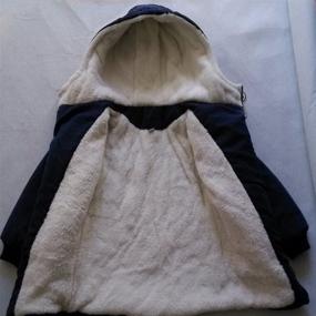 img 2 attached to Cotton Padded Jacket Hooded Outerwear Boys' Clothing for Jackets & Coats